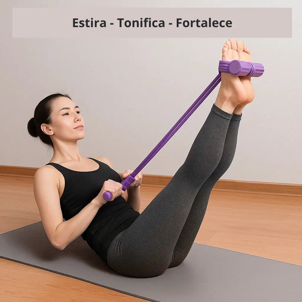 Banda Elástica de Tonificación 🏋️♀️ 💪🏻 Entrena Todo tu Cuerpo en Casa - En Sólo 15 minutos al día ⏰