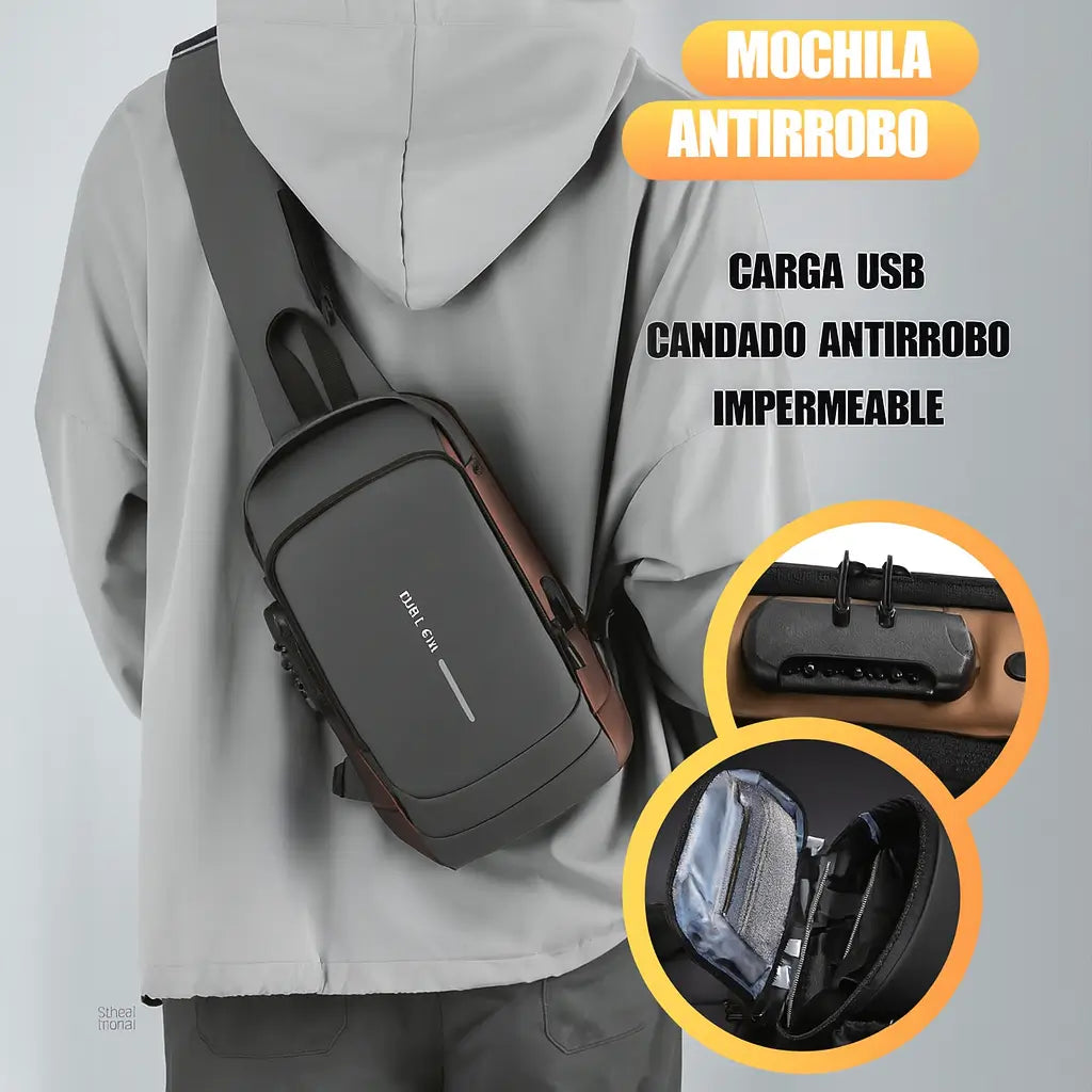 🛡️ Bolso FortiBag Pro Antirrobo 🔐 Mantiene Sus Cosas Seguras Todo el Día