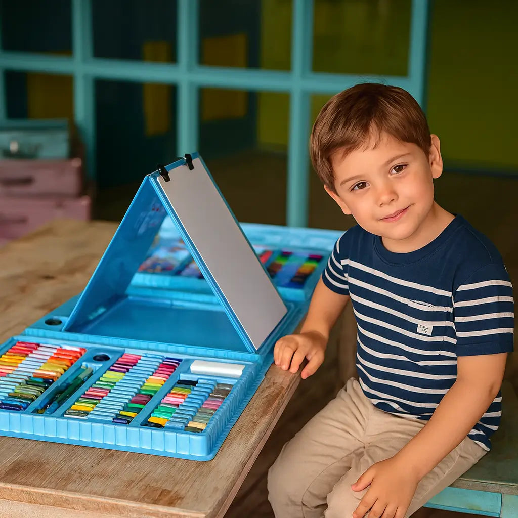 🎨🖍️ Set de Arte Infantil – ✨🖌️ Creación Creativa – 🌈🧠 Estimula la Imaginación y la Expresión Artística 👧👦🎉