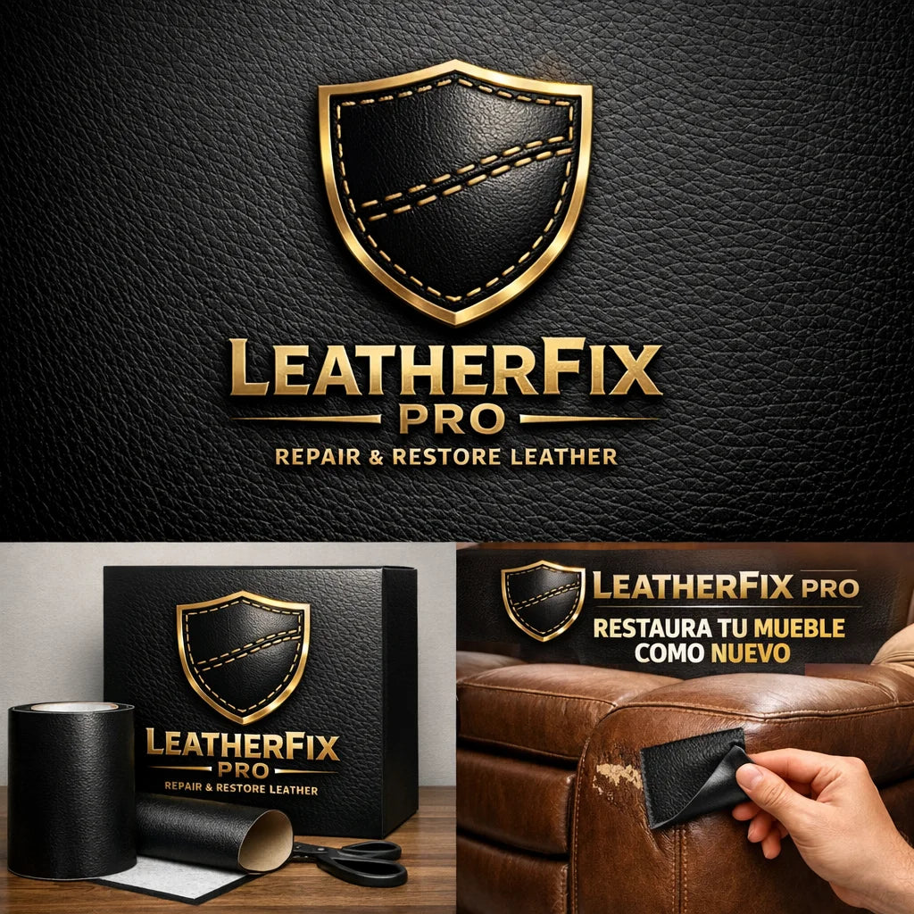 LeatherFix Pro Cuero Sintético Adhesivo - Cubre y restaura tus muebles
