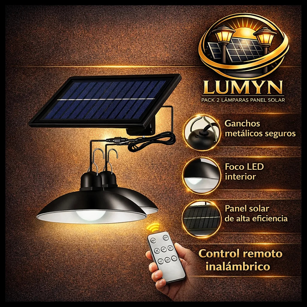 Lumyn - Dos luces, un panel solar