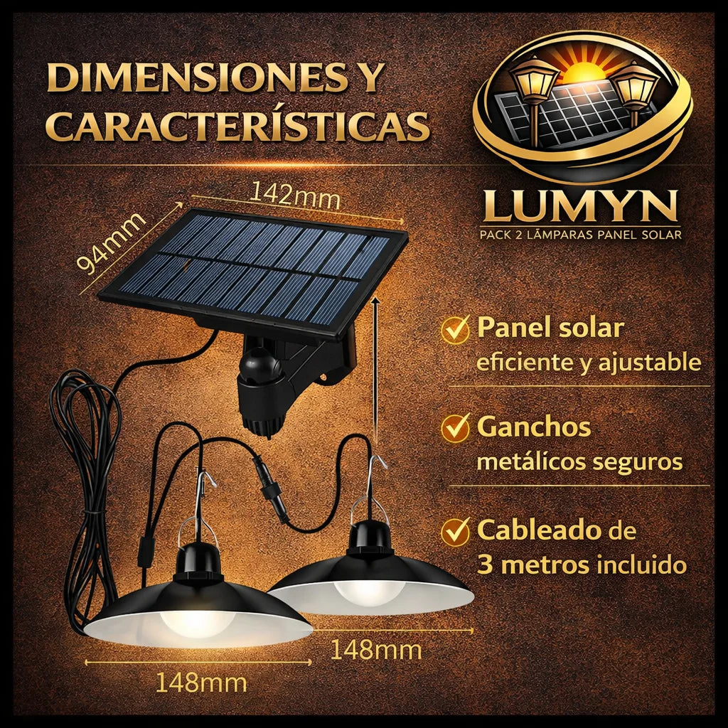 Lumyn - Dos luces, un panel solar