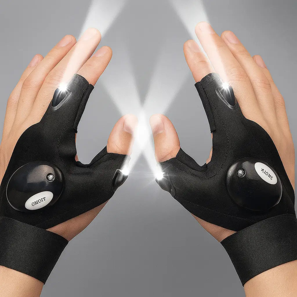 Guantes Linterna LED – Ilumina con Precisión – Trabaja sin esfuerzo incluso en total oscuridad