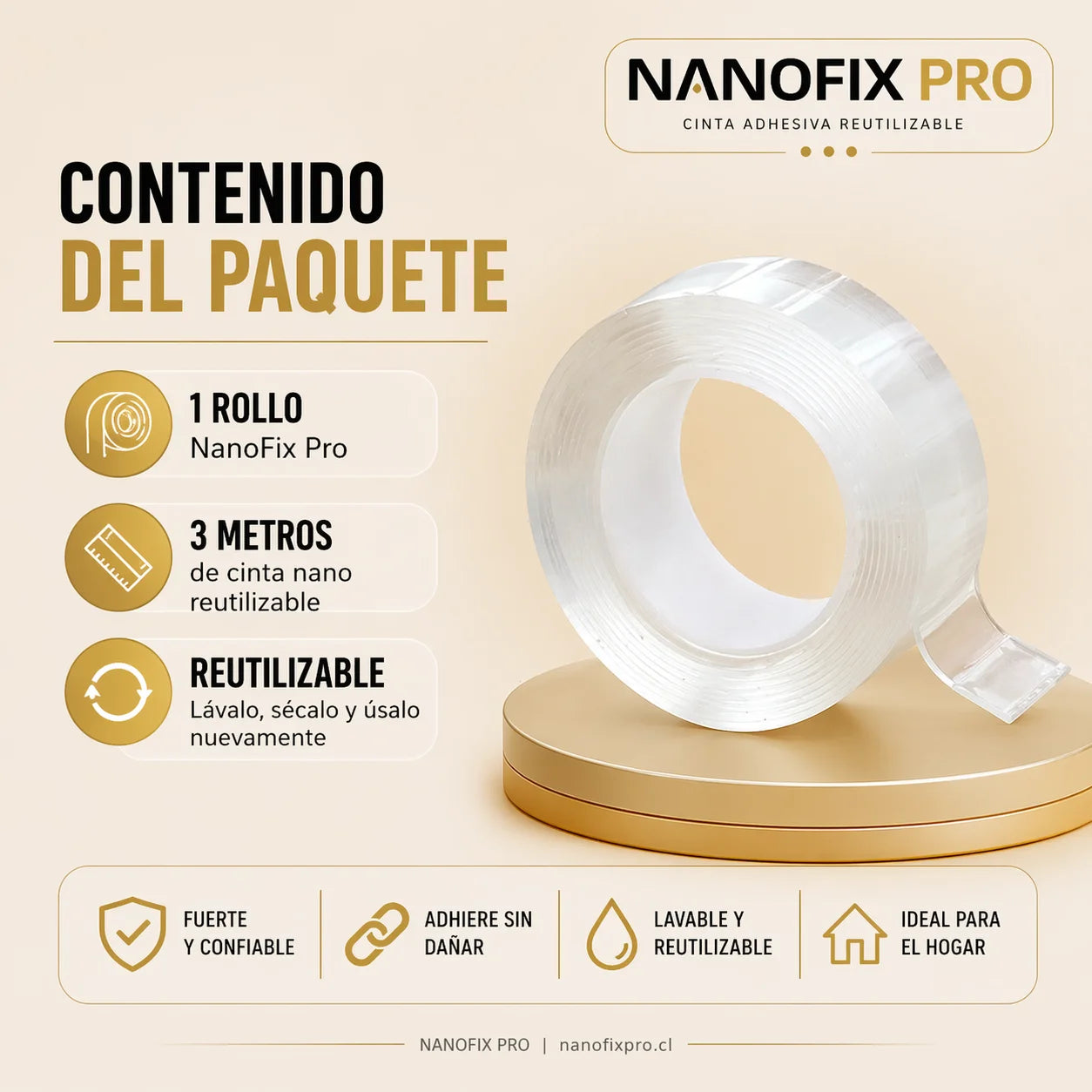 NanoFix Pro - Fija cualquier cosa sin dañar tus paredes