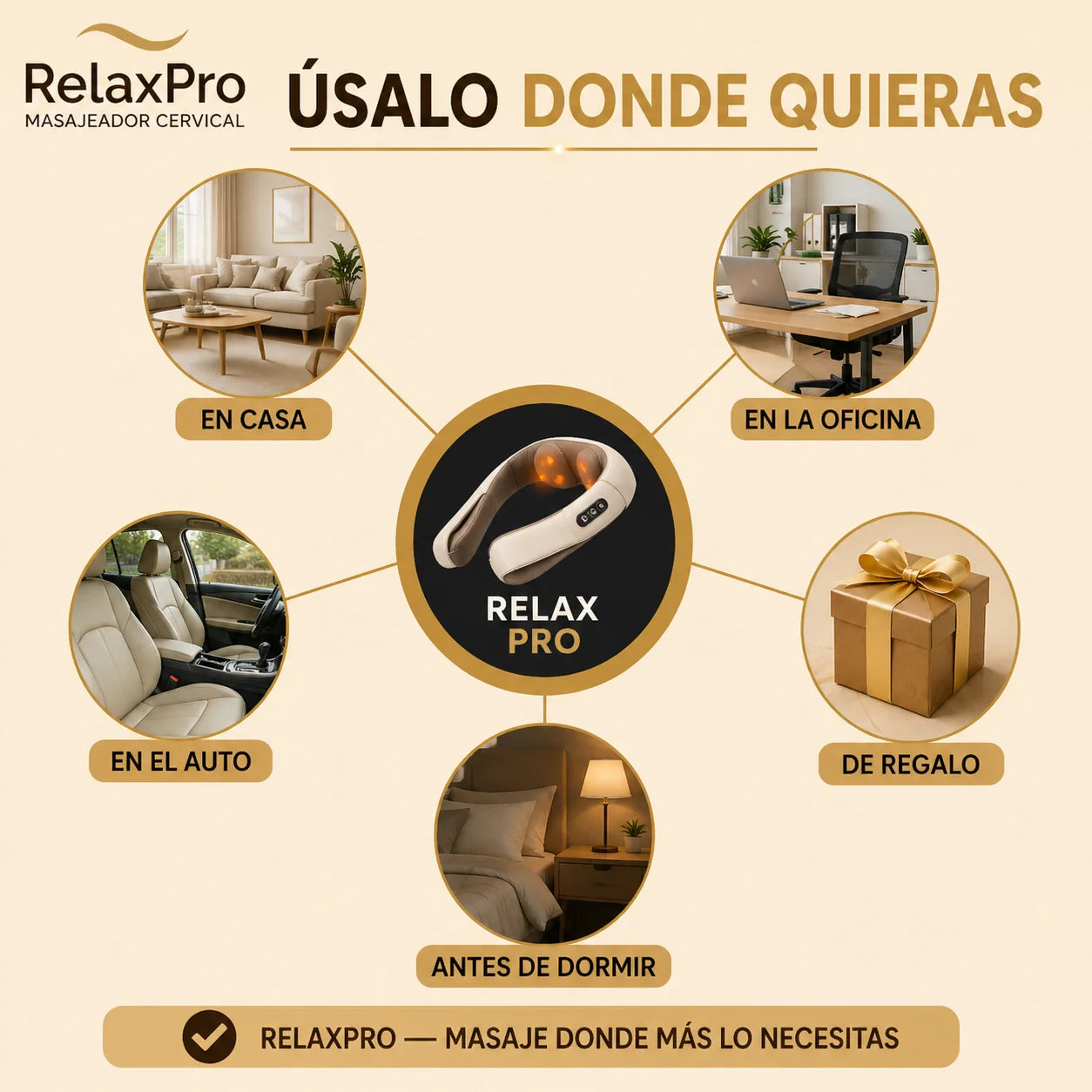 RelaxPro - Ayuda a aliviar tensión cervical desde el primer uso