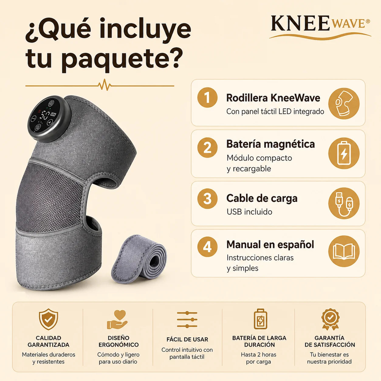 KneaFlex - Comodidad diaria para tus rodillas, sin salir de casa