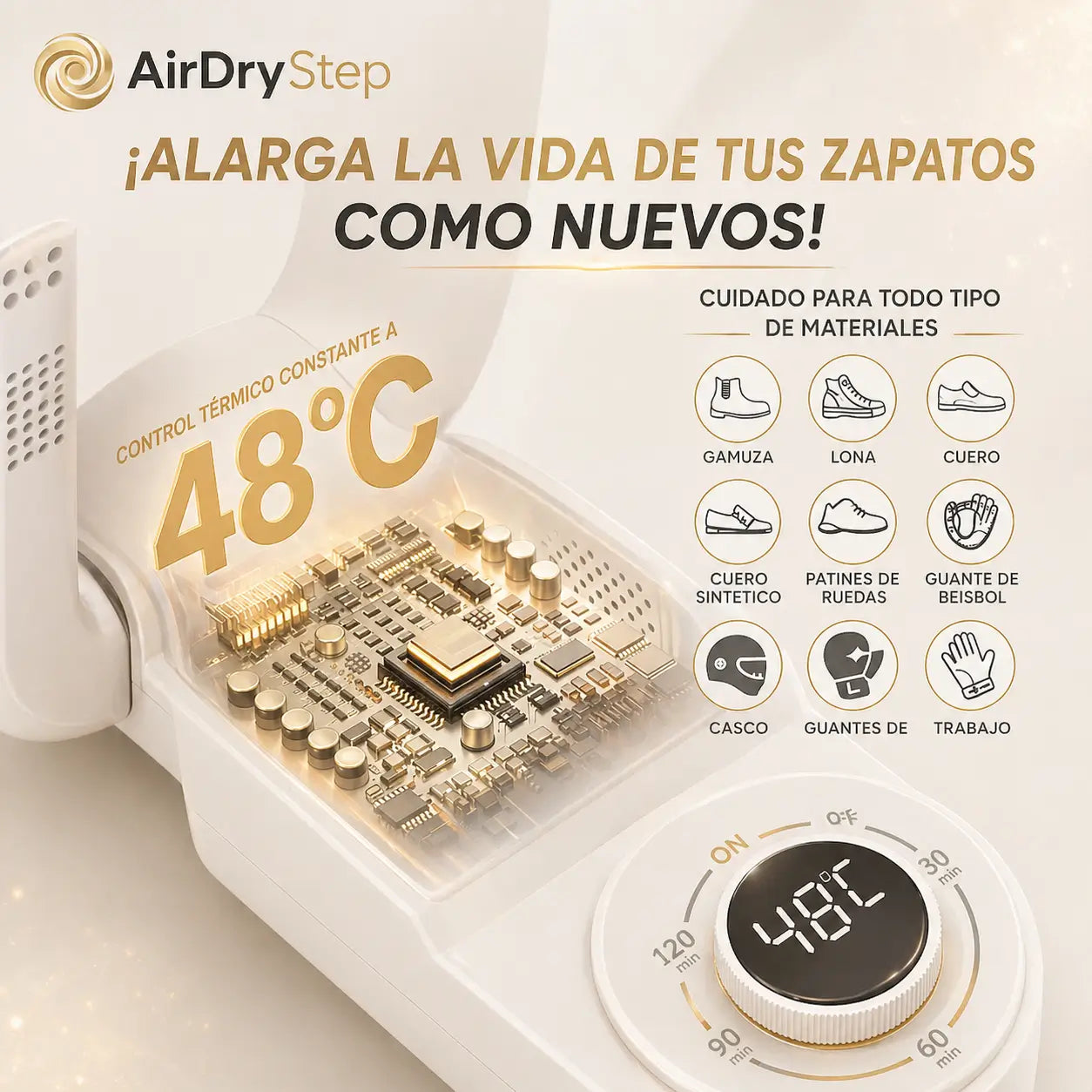 Secador Inteligente de Zapatos - Secado Interior Rápido y Listo para Usar en Pocas Horas
