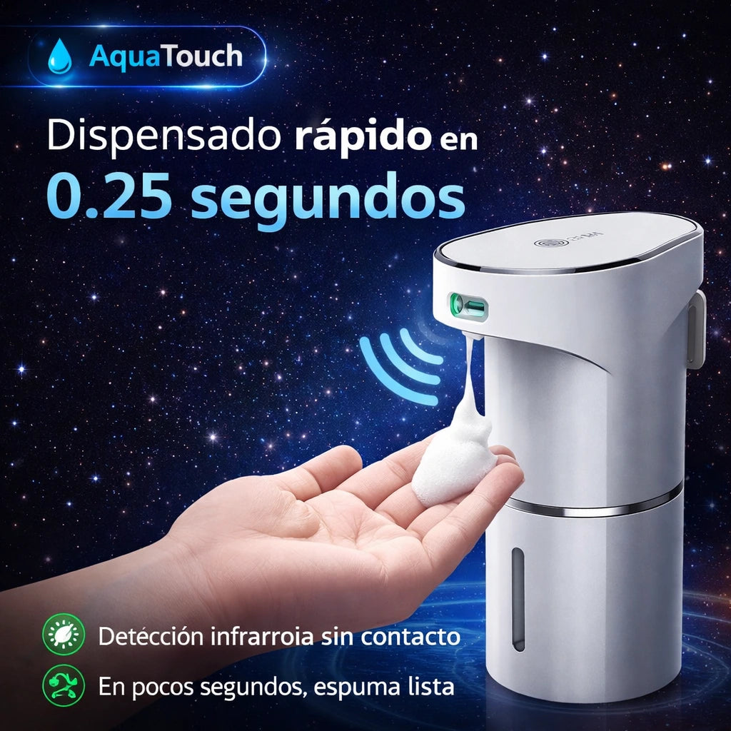 Dispensador automático de jabón con sensor 🧼 Higiene sin contacto 🤲 Mantén tus manos limpias y libres de gérmenes desde el primer uso