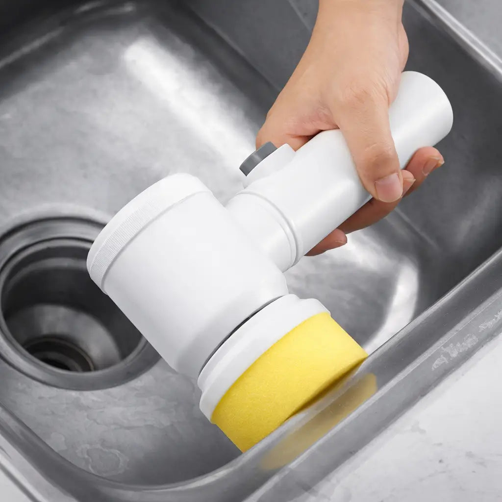 🧽⚡ Cepillo Eléctrico Inalámbrico 🧼✨ Limpieza profunda 💪🚫 Elimina la suciedad sin hacer fuerza en cada limpieza