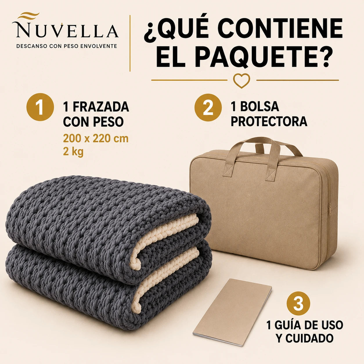 Nuvella - Descanso con peso envolvente