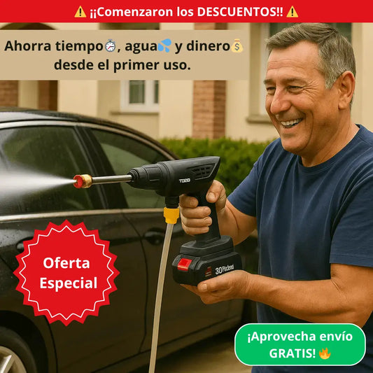 Hidrolavadora Inalámbrica – Potencia Compacta – Ahorra tiempo en cada lavado