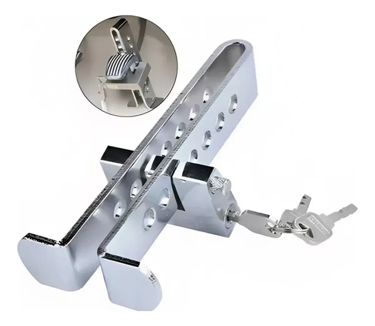 🔒 Bloqueador de Pedal Antirrobo – 🚗 Inmoviliza el Pedal en Segundos – 🌙 Reduce Riesgos de Robo cada Noche 🔐