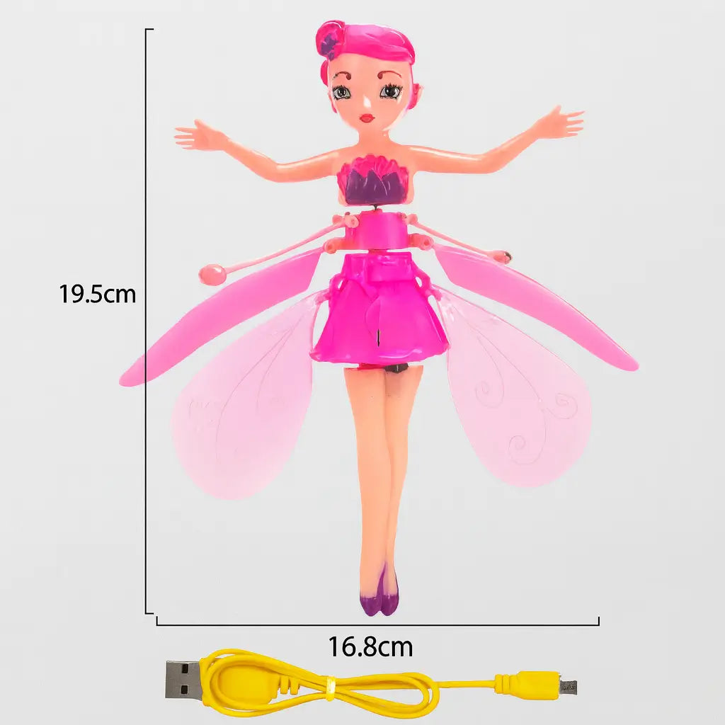 🧚‍♀️✨ Hada Voladora (Celeste / Rosado/ Morado/ al Azar) – Vuelo Interactivo – Más Imaginación en Solo Minutos 🌈💫]