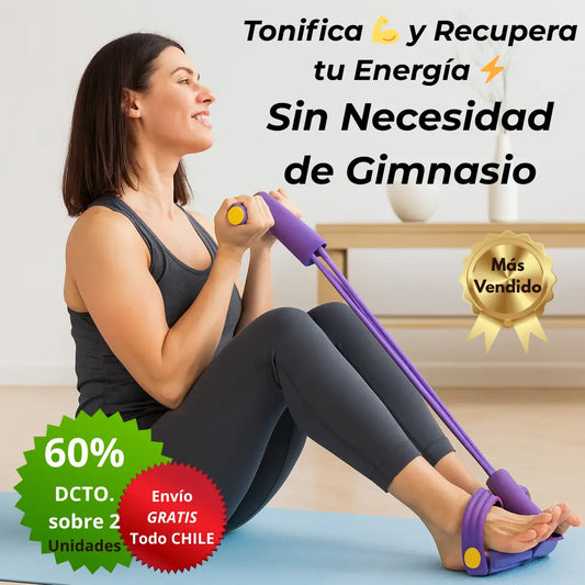 Banda Elástica de Tonificación 🏋️‍♀️ 💪🏻 Entrena Todo tu Cuerpo en Casa - En Sólo 15 minutos al día ⏰