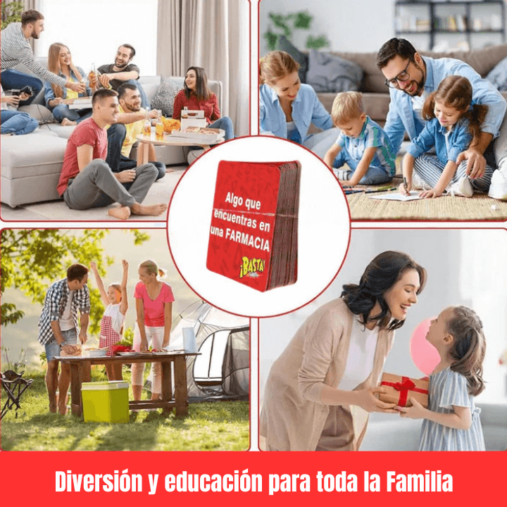 Juego de Mesa ¡Basta! - Diversión y Educación para toda la Familia