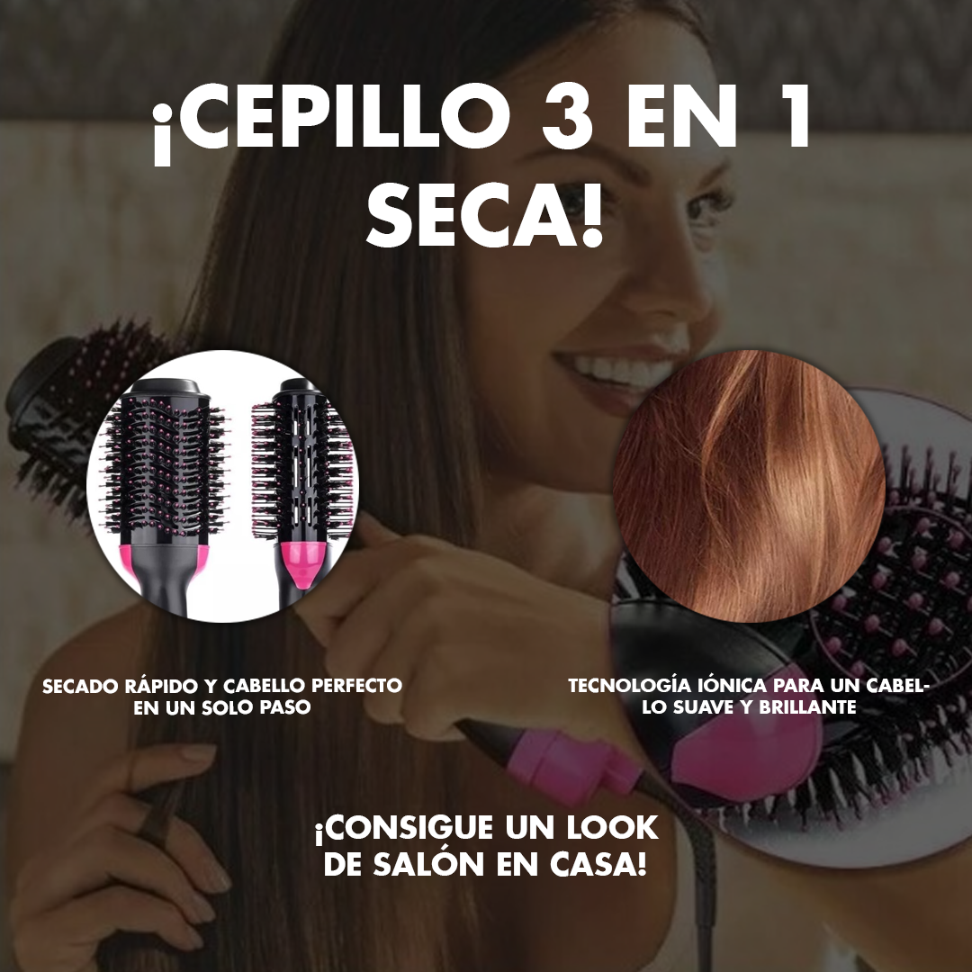 Cepillo Secador y Alisador 3 EN 1